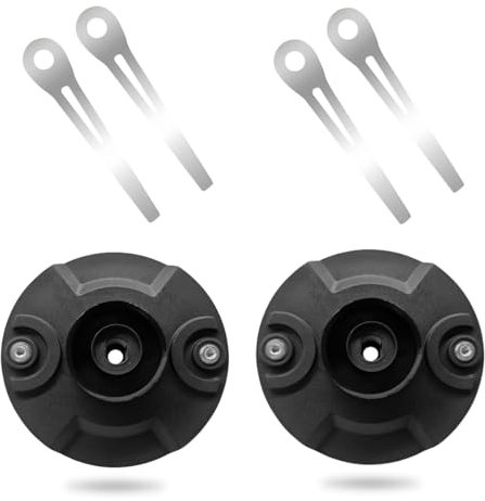 Schneidscheibe Trimmer, Rasentrimmer Scheibe, Rasentrimmer Schneidscheibe, Ersatzscheibe mit 2 Messer, Freischneider Ersatzteile Scheibe für Akku Rasentrimmer für Einhell Gardol Mr Gardener (C)