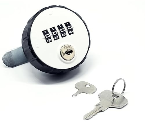 Orivin Cerradura de combinación digital de aleación de zinc con código de combinación, cerradura de buzón con contraseña y llave (20 mm)