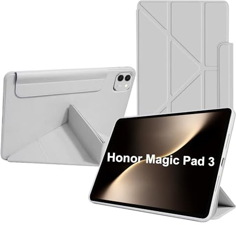 Fitudoos Cover Compatibile con Honor Magic Pad 3 13.3 Pollici,Ultra Sottile Leggero Copertura Intelligente, con Funzione di Supporto,Sospensione/riattivazione automatica,Grigio.