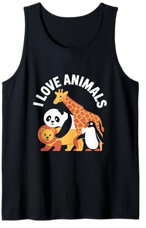 Ich Liebe Tiere Süße Wildtiere Tank Top