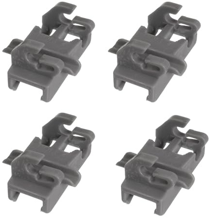 Reliapart Dishwasher Rack Retainer Clips (4 Pack) Compatible for Bosch SBV SMI SMS Series Secure Basket Holders 00611474 Dishwasher Spare Parts