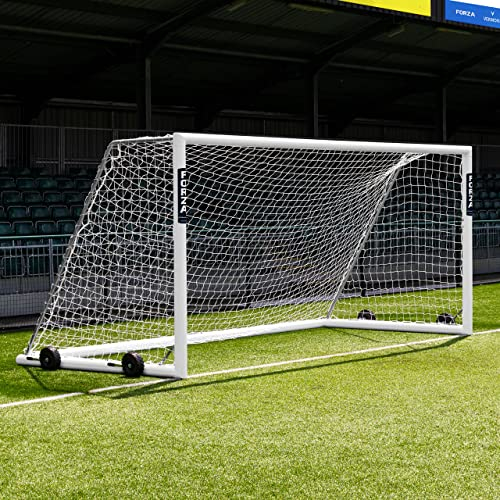 FORZA Alu110 freistehendes Fußballtor (Wählen Sie Ihre Größe aus – 3,7m x 1,2m bis zu 7,3m 2,4m) Bringen Sie EIN professioneller Touch an Ihr Fußballtraining und Matchday (5,6m x 2m)