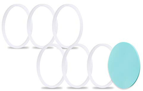 Greant 6 PCS Replacement O Ring for Hydroflask Lid, Rubber Seal for Hydro Flask Wide Mouth Coffee Lids, 2 inch Flip Lid Gasket