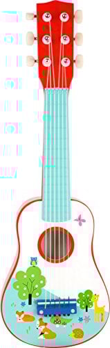 small foot Kindergitarre Kleiner Fuchs aus Holz, Musikinstrument, fördert musikalische Fähigkeiten, ab 3 Jahren, 10725