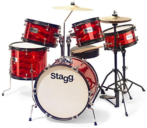5PC 16JR DRSET+HW/THRONE-RED