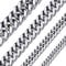 ChainsHouse Men's Stainless Steel Chunky Cuban Link Chain Necklace for Boys and Boys Solid Punk Hip Hop Choker Necklace Gold Plate Black Width 5/7/10/13 mm Length 46/51/55/66/71/76 cm, 61cm (24''),