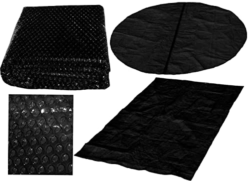 PoolSun Solarplane Schwarz 115µm Diverse Größen (450x220cm)