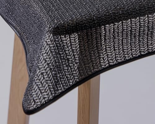 Weichschaum-Tischdecke mit Saum | Schwarz - Eckig - 110x140cm | Schaumdecke | Klassik-Outdoor-Decke | Garten/Terrasse/Balkon | wetterfest | rutschfest