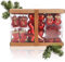 com-four® 128x Weihnachtskugeln, Christbaumkugeln bruchsicher aus Kunststoff für Weihnachten, Baumschmuck für den Christbaum mit Anhänger