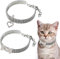 HACRAHO Strasssteine Katzenhalsbänder, 2 Stück Katzen-Hochzeitshalsband mit Glitzer-Anhänger, elastisch, verstellbar, Katzenhalsband, Halsketten für kleine Haustiere, Katzen, Welpen, M