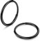 MILACOLATO G23 Titan Creolen für Damen Herren Hypoallergenes Kleine Creolen Schwarz Piercing Ohr Helix Piercings Knorpel Daith Tragus Septum Piercing Ring 10mm
