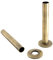 Warmehaus 180mm Pipes Polished Antique Brass Pipes and Pipe Collars Sleeves