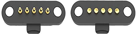 1 Paar Magnetische Pogo Pin Stecker, 2/3/4/5 Pin 1A 12V Pogopin Männlich Weiblich 2.5 MM Federbelastete DC Power Buchse (5-polig)