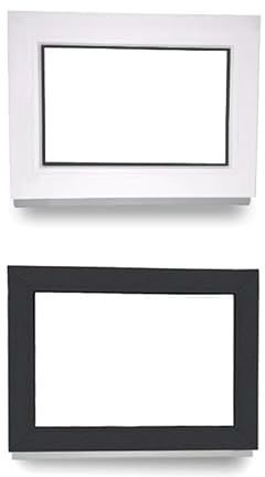 Kunststofffenster - Festverglasung - Fenster - innen weiß/außen anthrazit - BxH: 120 x 70 cm - 1200 x 700 mm - 2 fach Verglasung - 60 mm Profil