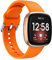 Chainfo compatible avec Fitbit Versa 3 / Sense/Versa 4 / Sense 2 Bracelet de Montre, Bracelet respirable de montre-bracelet de silicone NO231013 (Orange)
