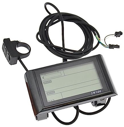 Tyatocepy 24-72V SW900 LCD Display Control Electric Bicycle Speed Meter Speedometer Wired Speed Counter Code Table E-Bike