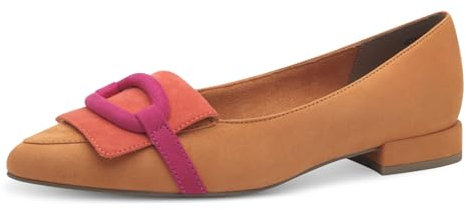 MARCO TOZZI Damen Ballerinas Spitz Kleiner Absatz, Mehrfarbig (Mango Comb), 40 EU