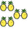 FUIPVGI 3 Stück Party Sonnenbrille Partybrille Ananas Lustige Sonnenbrille Hawaiian Papierbrille Lustige Hawaiianische Brille Hawaii Kostüm Zubehör Neuheit Partyzubehör Photo Booth Requisiten (Gelb)