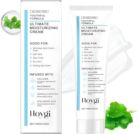 Centella Moisturizer Cream,Centella Soothing Cream,Beruhigend, Faltenreduzierend, Antioxidativ und fördert die Kollagenregeneration,enthält Centella asiatica, Hyaluronsäure, Niacinamid und Kollagen