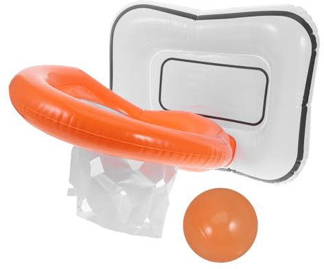SHOWERORO Panier De Basket Gonflable pour Enfants Et Tout-Petits Jeu De Lancer Mini Ensemble De Basket pour Une Activité De Fête Familiale Amusante