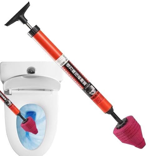 Yumneo Sbloccante WC – Set di stantuffo per WC ad alta pressione, stantuffo per WC aggiornato, pistone per scarico ad aria resistente, per sbloccare l'intasamento del tubo di scarico del pavimento