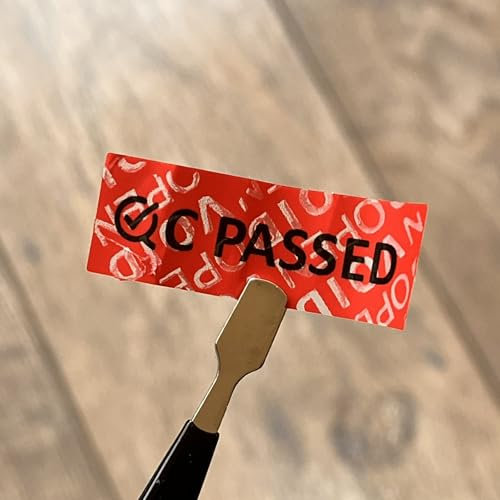 1.000 pcs zero transfer VOID security sticker QC Passed, 45x15 mm, red