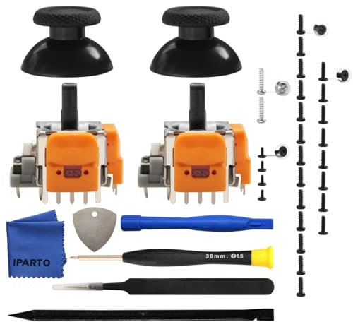 iParto Kit di ricambio per joystick effetto Hall per PS5, levette analogiche anti-drift 3D per PlayStation 5, confezione da 2