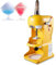 Tritaghiaccio Elettrico 350W, Macchina per Ghiaccio Tritato Professionale, Macchina per Granita Soffice in Acciaio Inox Da 95 Kg/Ora, Per Casa, Ristoranti, Bar E Feste,Yellow