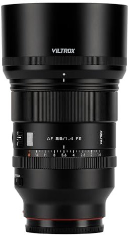 VILTROX 85mm f1.4 Pro FE,Obiettivo Autofocus Full Frame 85mm f/1.4 per Attacco Sony E, Compatibile con Sony a7RⅢ a7Ⅳ a9 ZV-E1 A9Ⅲ a6000 a6400 a6600 ZV-E10 FX30