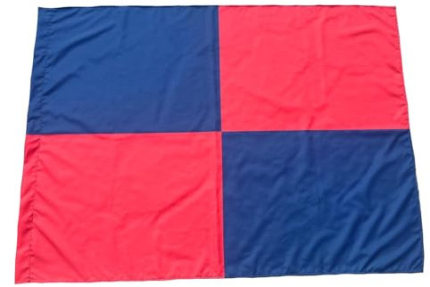 Bandierone ROSSO e BLU per tifoso squadre rioni città Bologna Cagliari Genoa Foggia misura grande cm. 220 x 145 | Bandiera Grande Rossa e Blu BGSRB220x145