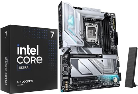 Micro Center Bundle Intel Core Ultra7 265K CPU Gigabyte Motherboard Combo | paired with GIGABYTE Z890 Gaming X WiFi7 Motherboard, Processor with integrated graphics, 20 cores up to 5.5 GHz, 36MB Cache
