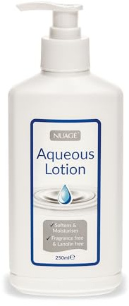 250ml, Aqueous Lotion, Gentle Moisturising Skincare for Dry & Sensitive Ski, Non Greasy, Fragrance Free, Dermatologically Tested, Ideal for Face, Hands & Body