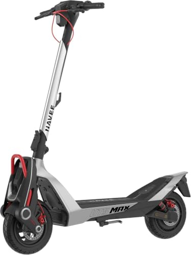 NAVEE UT5 MAX E Scooter mit Straßenzulassung | 100 km Reichweite & 39% Steigungen | 12-Zoll-selbstheilende schlauchlose Reifen, Doppelte hydraulische Federung, Blinker | Tragkraft 150 kg, IPX6