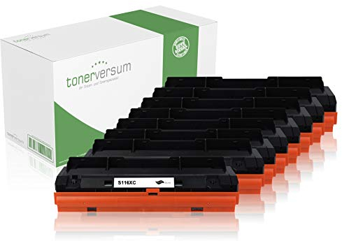 8 Toner kompatibel mit Samsung MLT-D116L Schwarz für Xpress M2835dw M2675fn M2825nd M2885fw M2875 M2625d Laserdrucker Multipack