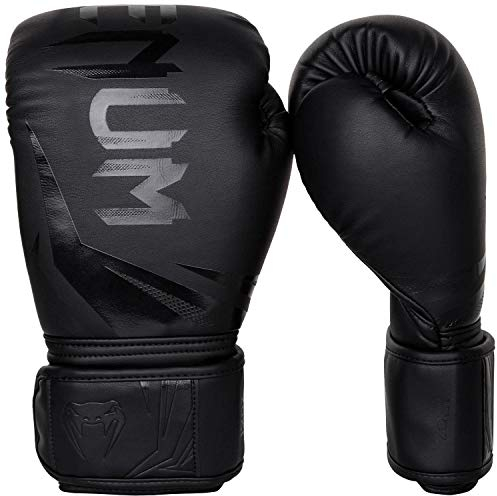 Venum, Challenger 3.0 Boxhandschuhe, Unisex Erwachsene, 10 Oz, Schwarz/Schwarz