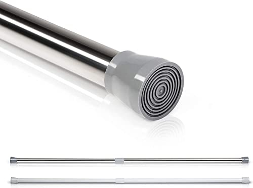 Springreen Tringle Télescopique – Universelle Extensible pour Rideau de Douche, Barre de Rideau, Barre de Tension - Installation sans Perçage, Longueur Facilement Réglable