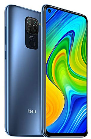 Xiaomi Redmi Note 9 Smartphone,3GB RAM 64GB ROM Téléphone,6.53 Plein écran DotDisplay MTK Helio G85 Processeur 48MP + 8MP + 2MP + 2MP AI Quad Camera Hotshot Global Version(Gris)