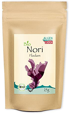 ALGENLADEN BIO Nori Flakes - 25g | Purpurtang | Atlantik | Rohkost | vegan