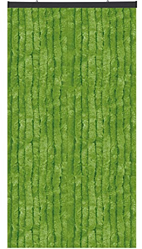 Bestlivings Flauschvorhang in Sondergröße - Türvorhang Breite: 140cm - Länge: 275cm, Grün