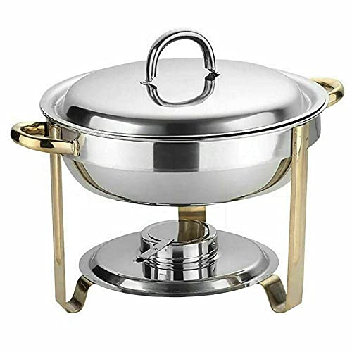 Acier Inoxydable Chauffe-plat Buffets chauffants- 4L - Pour buffet traiteur, restauration, buffet et fêtes