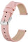 BISONSTRAP Bracelets de Montre en Cuir, Bandes de Remplacement Souples avec Boucle Polie, 16mm,Rose avec Boucle en Argent