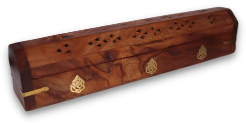 Räucherstäbchen Starter Set, Satya Räucherstäbchen, Satya Räucherkegel, Räucherwerk, Räucherstäbchen Halter, Räucherkiste, Räucherbox (Räucherstäbchen Halter aus Holz)