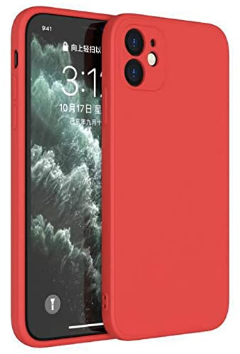 Handy Lux® Schutz Hülle Etui Silikon TPU Color Case Cover Design Motiv für Apple iPhone 11 - Rot