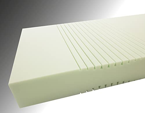 Medidoc Orthopädische 7-Zonen Komfortschaummatratze, Härtegrad 1-2 (RG 30 medium), ohne Bezug, Öko-Tex zertifiziert Größe 90 x 200 cm, Höhe 16 cm, produziert nach deutschem Qualitätsstandard.