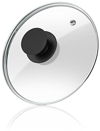 Wadaza Pan Lid 7 Inch - Tempered Glass Pot Lid - Oven Safe Replacement Glass Lid for Frying Pan Wok Pot Skillet