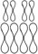 ZYAMY 8pcs Black Universal Elastic Band Replacement Microphone Shock Mount Rubber Ring Shock Mount Retainer