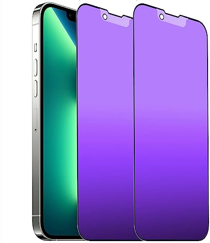 BWEDXEZ 2 PCS Anti-Blue Privacy Anti-Glare Tempered Glass for iPhone 13 Pro Max/iPhone 14 Plus Matte Anti-Spy Screen Protector Anti-Peeping Film Anti-scratch Full Covered 6.7 inch