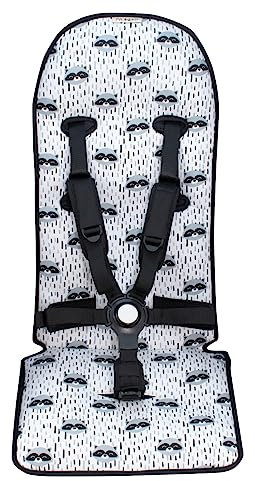 JYOKO KIDS Colchoneta de Algodón 100% para cochecito y Silla de paseo Compatible con Bugaboo Butterfly (Raccoon)