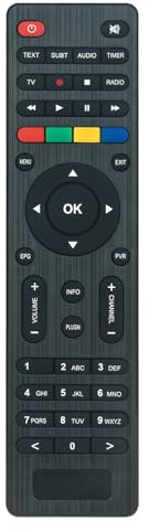 VINABTY Neu Fernbedienung Ersatz für Evo Slim Evo Slim DVB-S2 für Evo Slim DVB-T2/C für Amiko Viper Combo für Amiko Viper DVB-T2/C Remote Controller