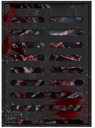 3D-Halloween-visuelle Aufkleber, Aufkleber unter der Kanalisation, wasserdichte dekorative Aufkleber für Wohnzimmer, Schlafzimmer (Farbe: D) (D)